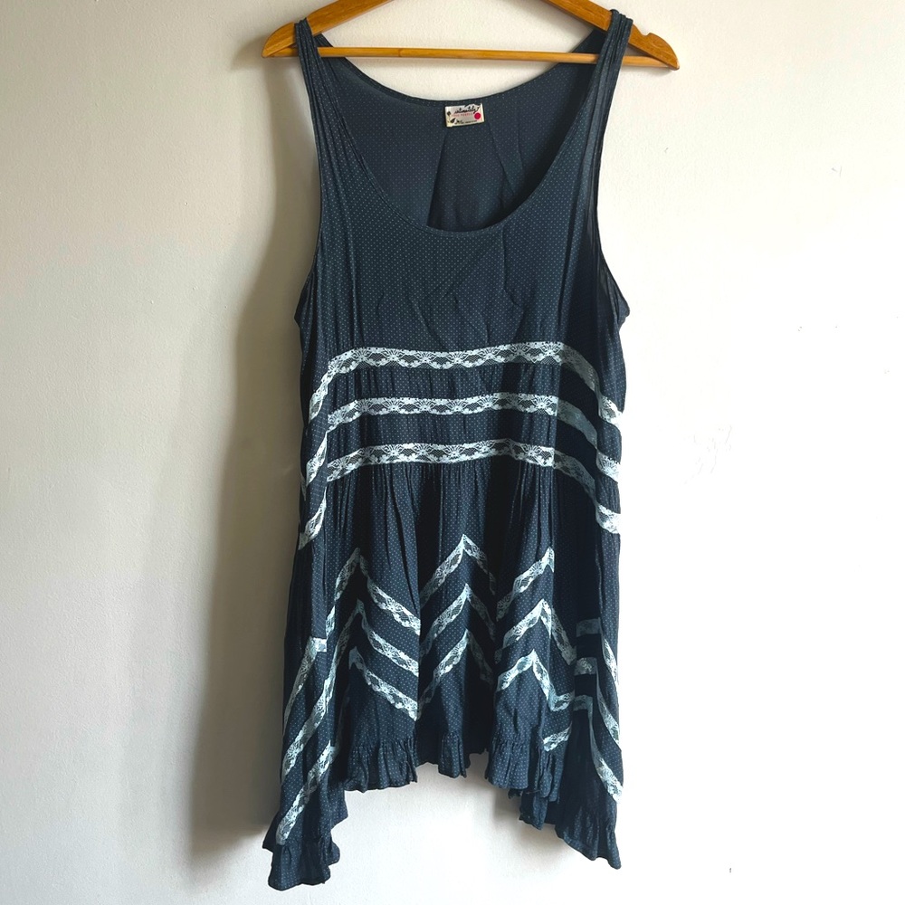 Free People Voile Lace Slip Dress Size Large